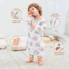 Sleeping Bag Solid Color Baby Organic Bamboo Cotton Pajamas