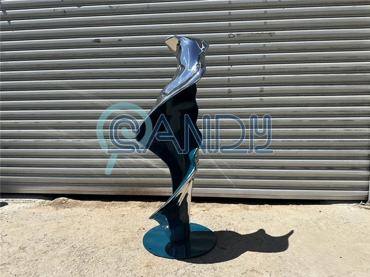 镜子抽象汽车金属雕塑汽车不锈钢雕塑展览
