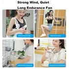 Mini Fan ODM 7 Color Light Portable Folding Hand-Free Rechargeable Neck Band Mini Lazy Hanging Neck Mini Fan Sport
