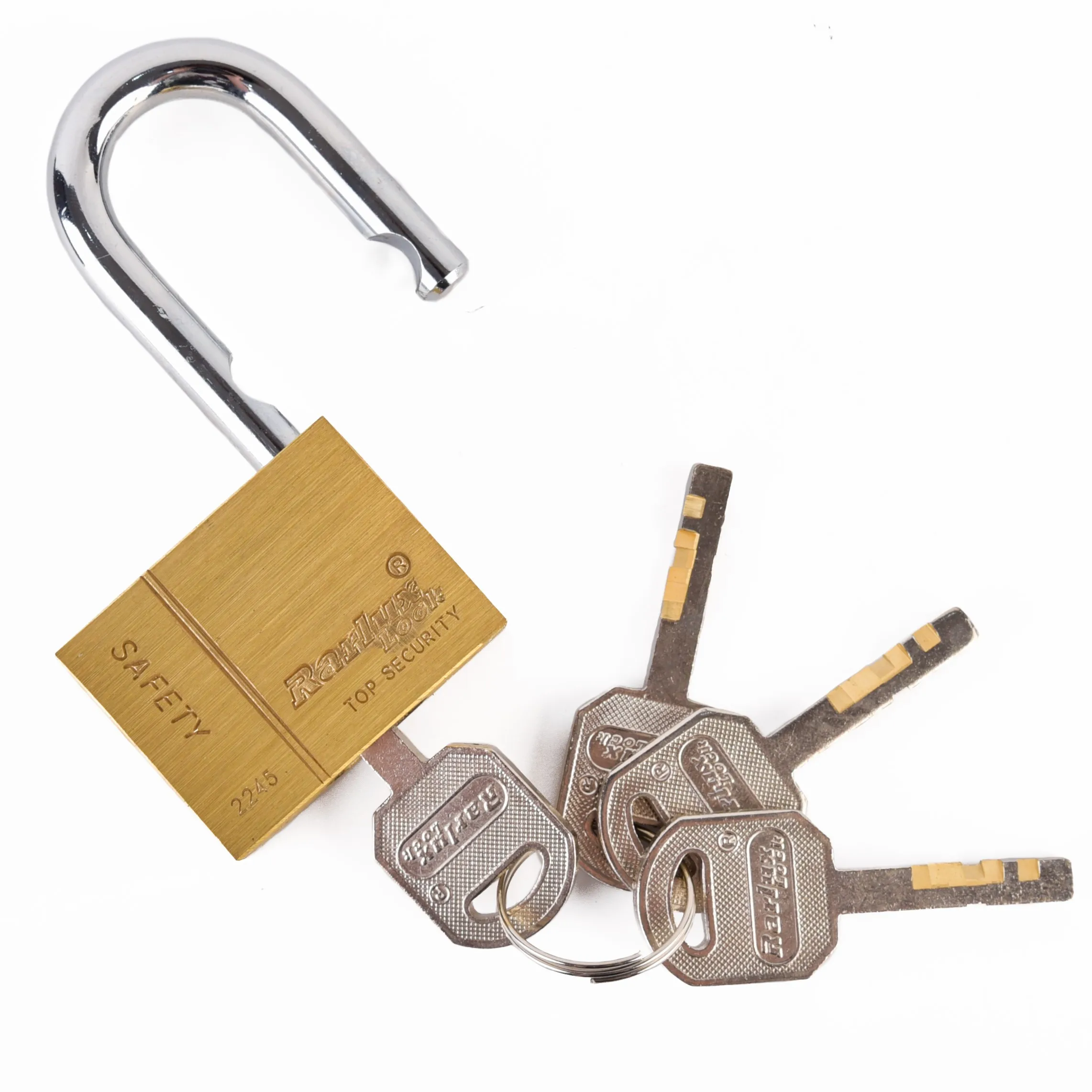40-70mm High security padlock  brass copper square brass padlock solid Padlock Candado