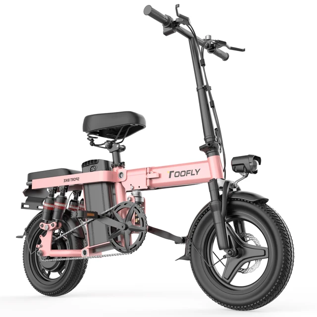 2024 Hot Sale Mini Size Folding Electric Bicycle 48V 14 Inch Electric City Bike Foldable Electric Bike