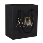 Bag Packing Paper Packing Bag Wholesale Custom Cheap Handle Black Shopping Paper Bag With Logo For Packing Store
