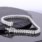 Oval Gorgeous Oval Shape 14k White Gold Moissanite Tennis Bracelet Diamonds