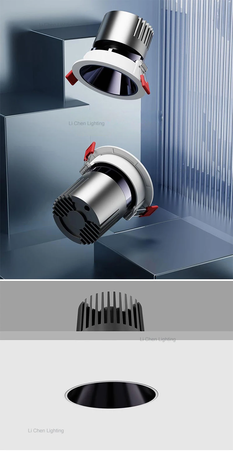 lc2003 high brightness adjustable indoor recessed aluminum 5 10w 10 15w 15 25w round ceiling led downlight-0