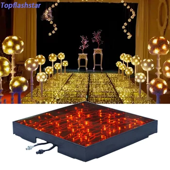 Customization Colors 3D Starry RGB 3in1 Waterproof Led Mirror Golden Starry Dance Floor for Wedding Club Dj Show
