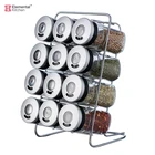 China Wholesale Custom Glass Spice Jar Window Spice Jar Set Rack Apart Of The LIBERTY Collection