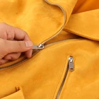 Women's Leather Jacket Women's Zipper Leather Jacket