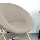 Chair Cover Spandex Stretch Fleece Saucer Chair Seat Cover Living Room Spandex Moon Chair Cover