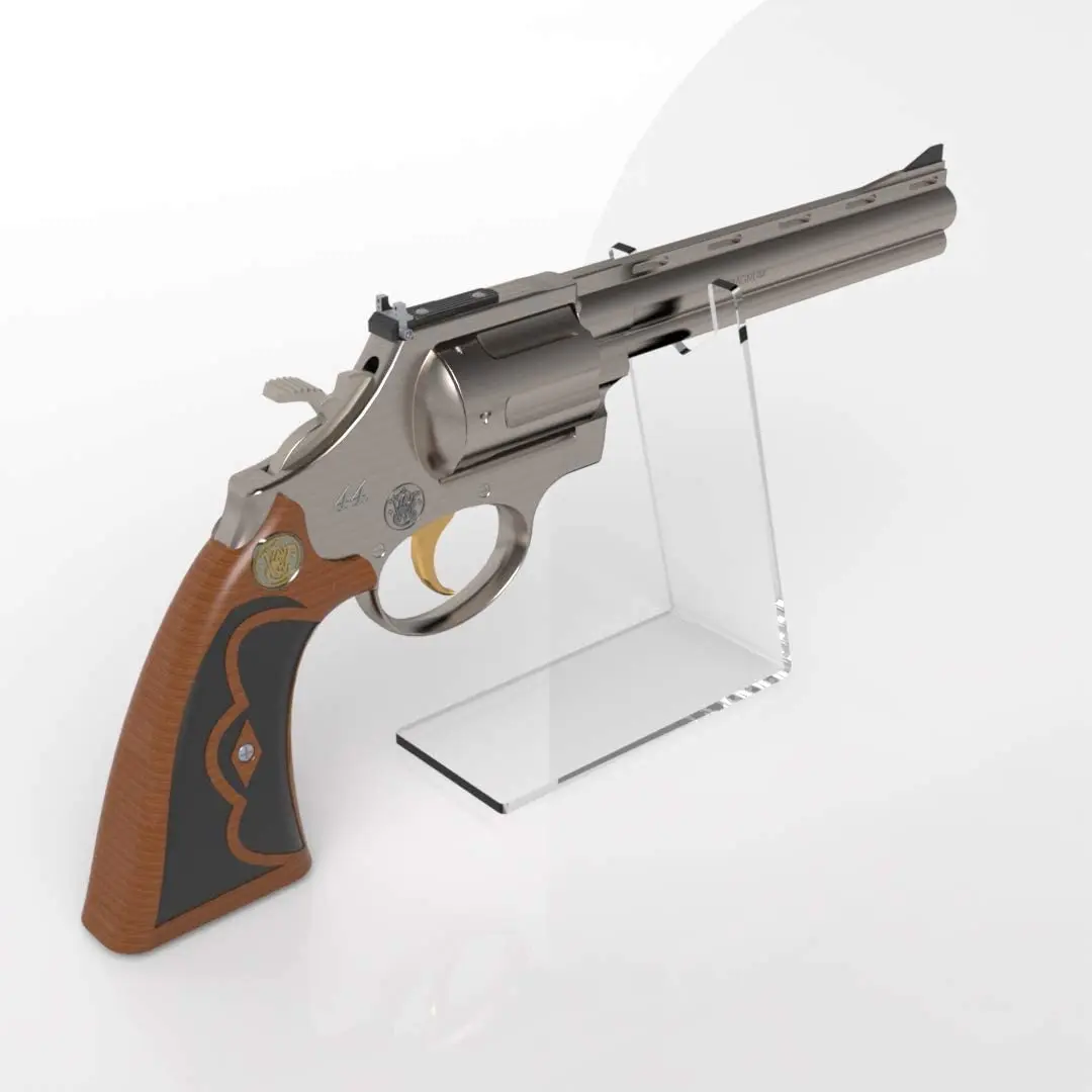 WM Premium RH Antique Collectible Firearms Revolver Pistol Acrylic Display stand 