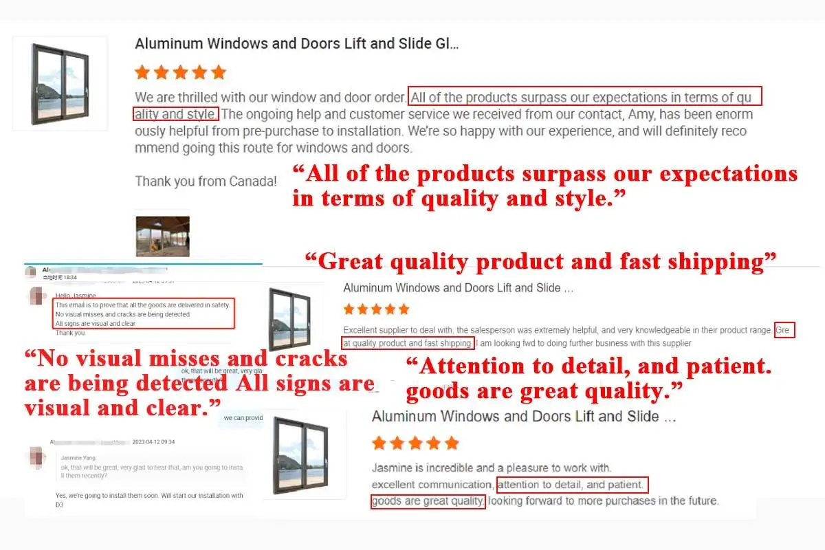 product minglei nfrc outdoor patio impact 4 tracks large glass exterior balcony thermal break aluminum sliding doors-7