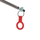 Compatible For AirTag Case Keychain For Silicone Protective Cover Secure Holder With Key Ring-4 Pack