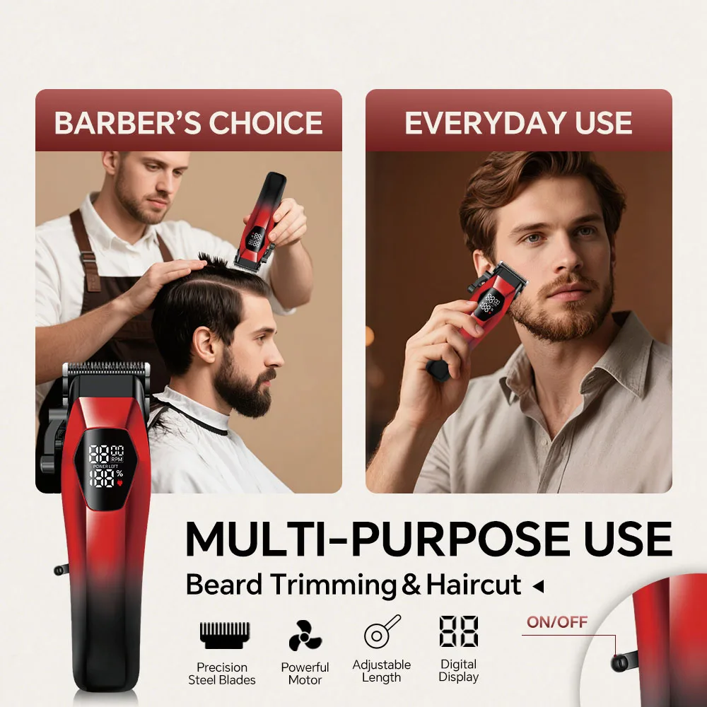 Customizable Electric Hair for Clipper Trimmer for Men Home Commercial Professional Use for Household Hotel Direct Factory factory