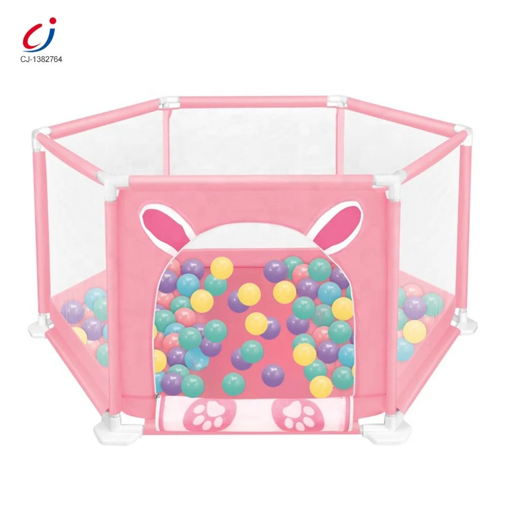 Ocean ball pool plastic pink baby activity center safety fence playpen portable baby fence indoor foldable baby playpen tent