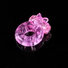 Male Masturbator Animal Rabbit Shaped Vibrators Electric Penis Cock Ring Silicone