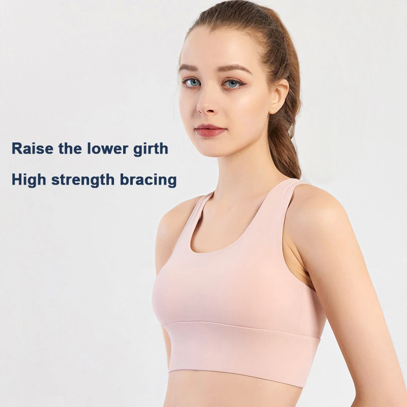 Manufacturers Supply Removable Chest Pad Fitness Sports Underwear Seaxy Cross Sports Yoga Bra For Girls