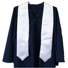 School Different College Logo Printed Graduating Wear Satin Embroi Graduation Stole Graduation Sash