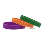 Rubber Bracelet 2021 12mm Debossed Rubber Bracelet Silicone Wristbands Custom Rubber Wristbands