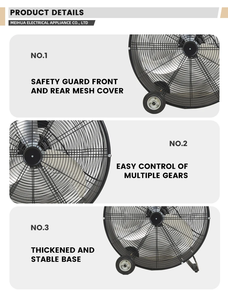 Air Circulator Fan, 24-Inch, Copper - detail 10