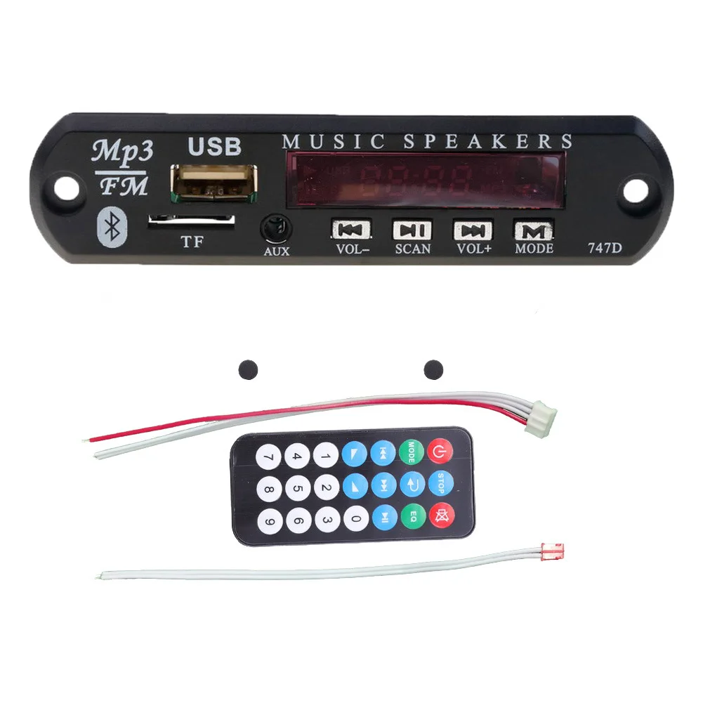 5v 12v Usb Mp3 Player Blue Tooth 