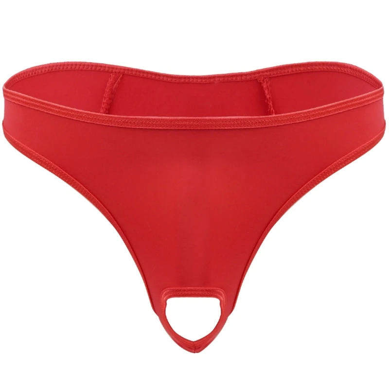 Cheap Sexy Jockstrap Mens Briefs Panties Thong Underpants G String Hole Underwear
