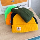 Hats Beanie Hat Hand Knitted Hats New Brand Plain Beanie With Custom Tags