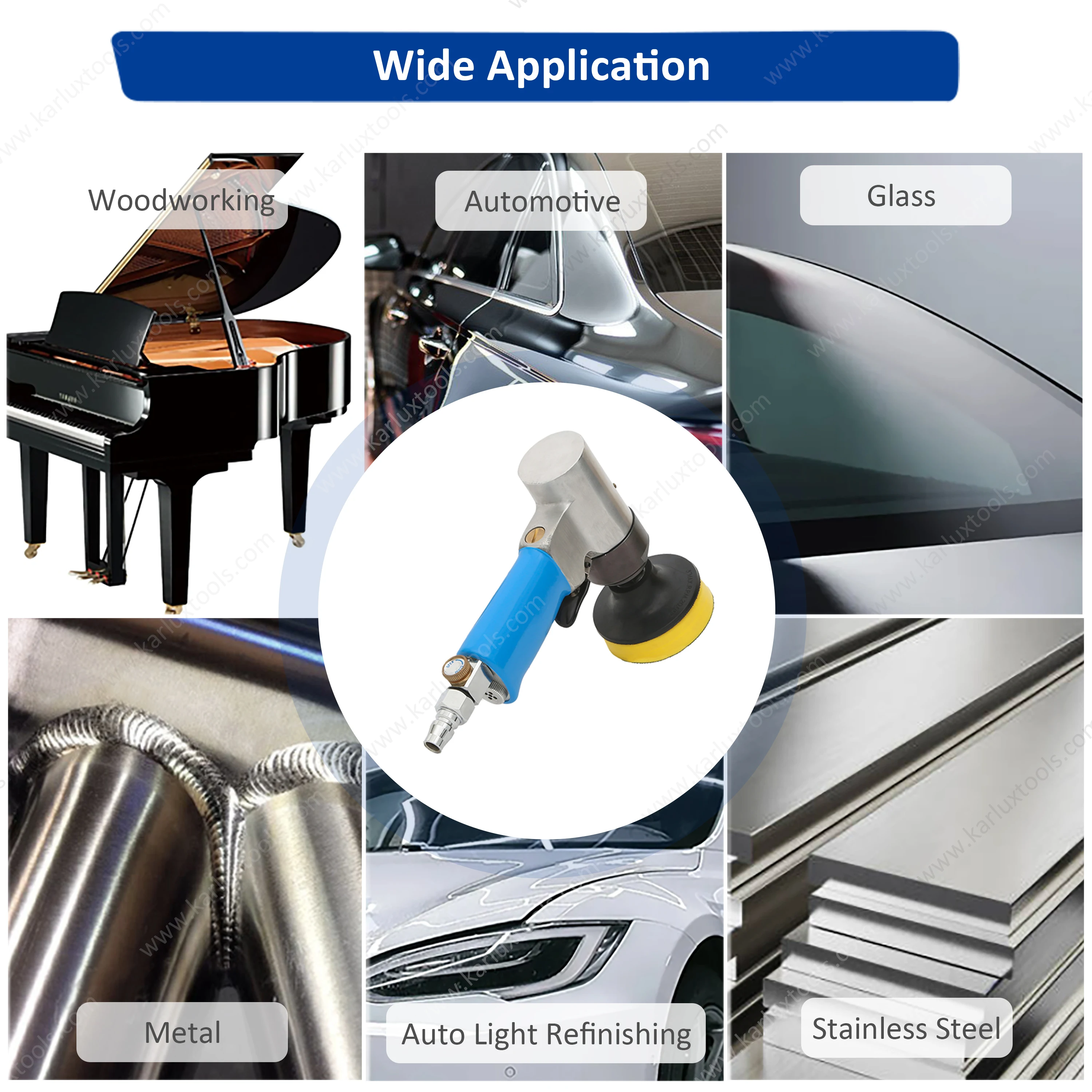 3 Inch Buffer Polisher Lightweight Rotary Car Polisher Wax Machine For