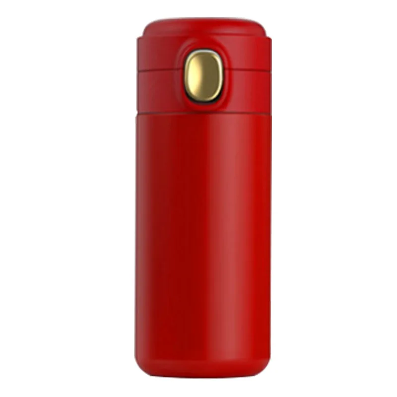 Custom Logo Vacuum Insulated, Metal Thermos Flask Stainless Steel Water Bottles with One-click Lids
