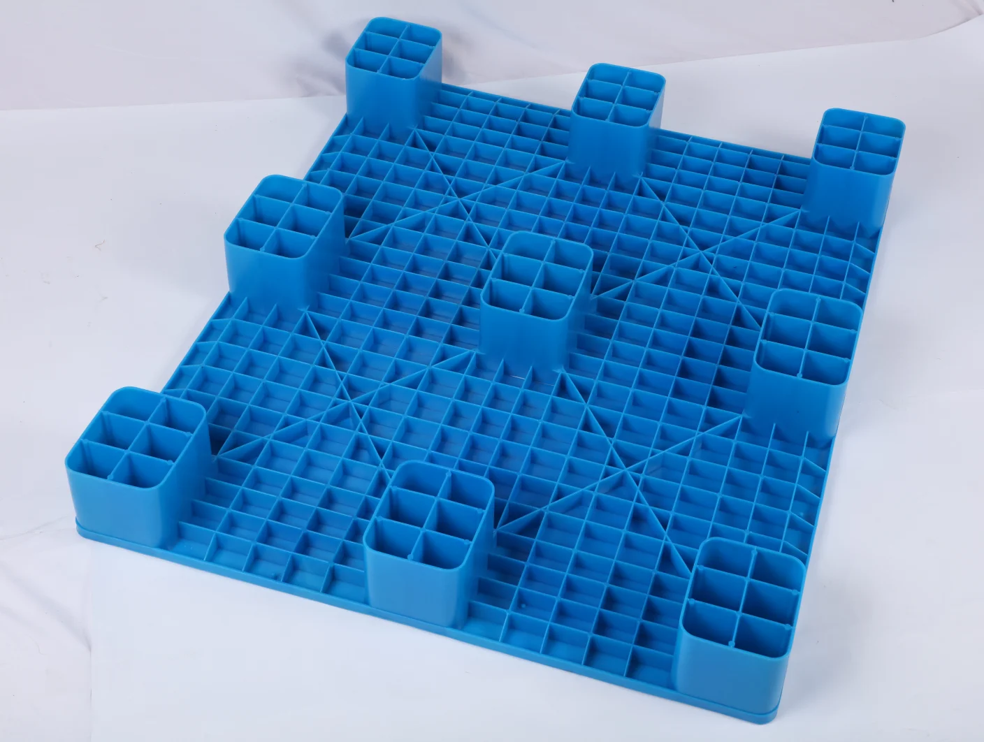 Manufacturer Wholesale 1200*1000mm Heavy Duty Single Faced 9 Leg Flat Top Pallet factory