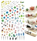 Nail Art Decoration Self-adhesive Nail Art Decals Stickers For Christmas Nail Decoration F267-F285