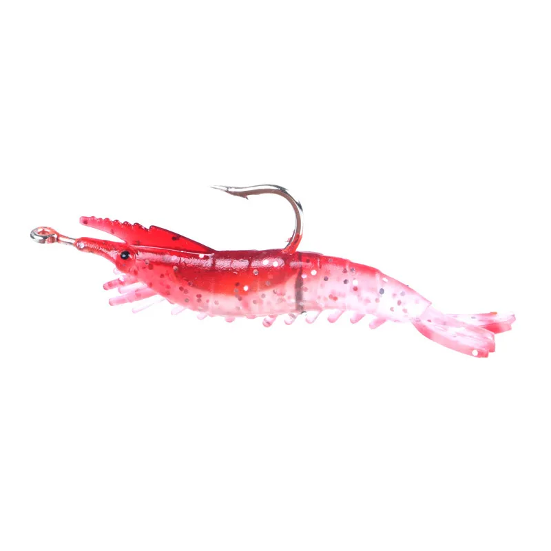 10/20Pcs Fishing Shrimp Lure Luminous Silicone Fish Artificial Bait Soft lure. 