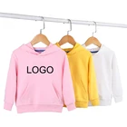 Baby Hoodies Children Pullover Sweatshirts Unisex Solid Color Custom Logo Printing Kids Baby Boys' Hoodies