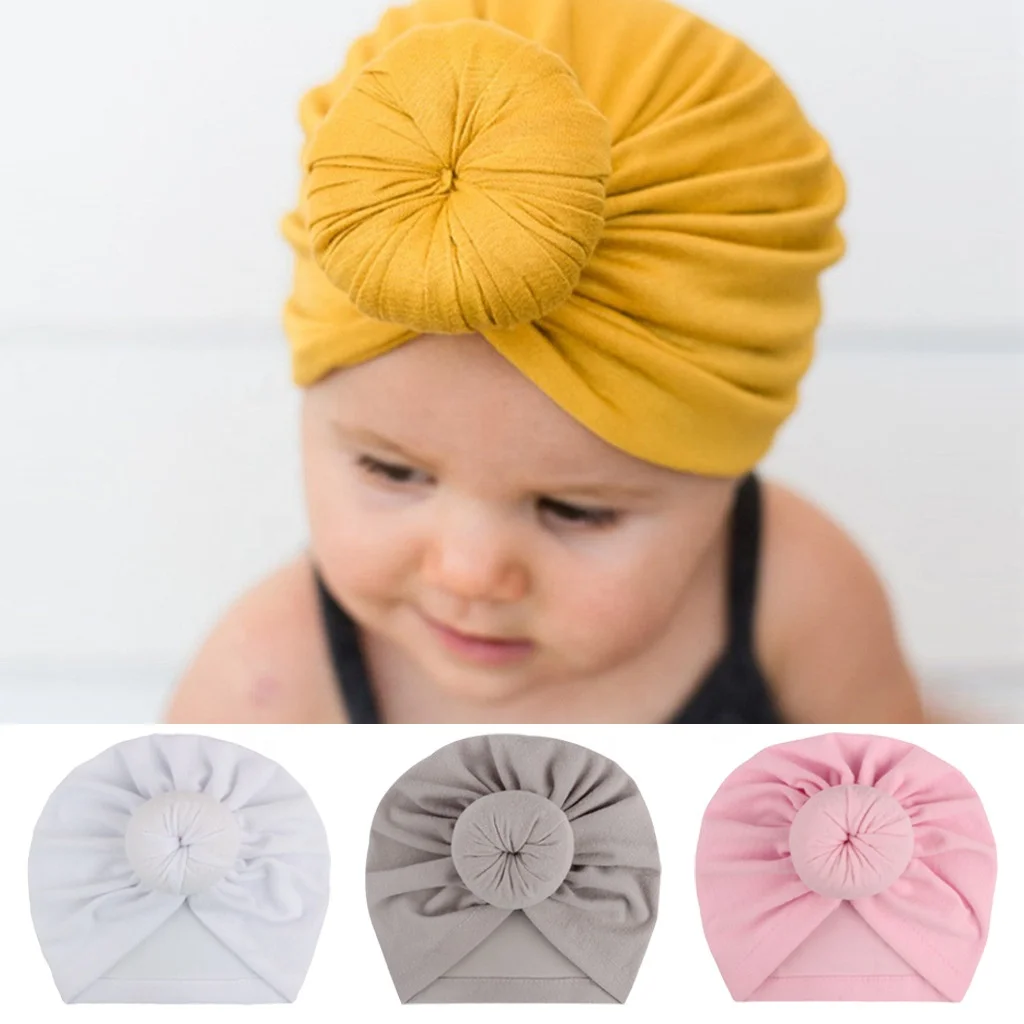 Mummy And Me Turban Hat Baby Turban Hat Cotton Top Knot Beanie Hat Newborn Headwrap Baby Girl Headband Kids 0-4T