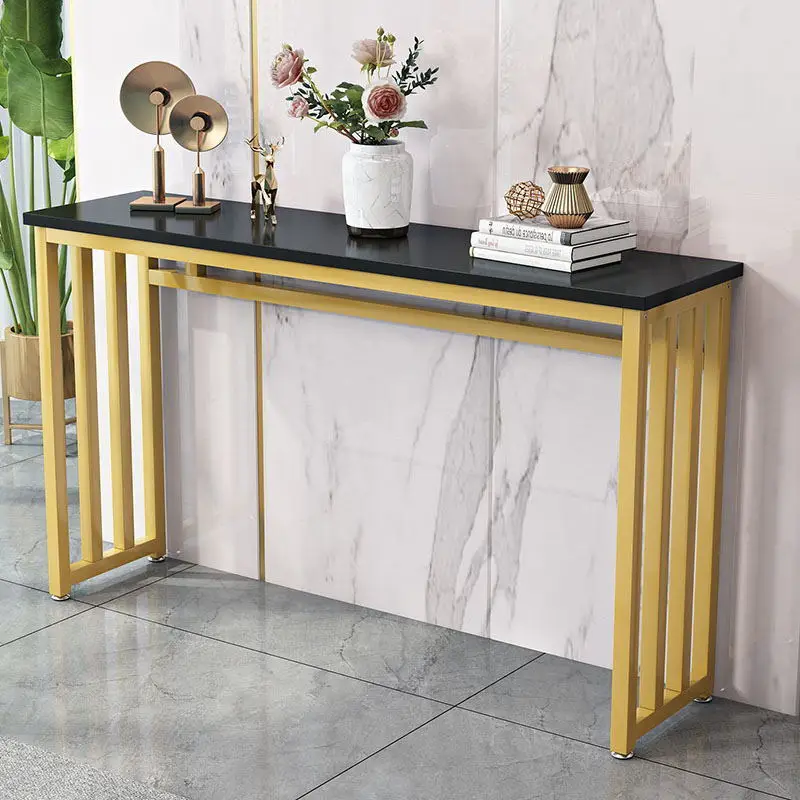 Marble Top Entryway Table With Heavy Duty Metal And Board Custom Made Home Decor Entry Console Sofa Table