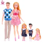 Family Doll UCanaan Lovely Happy 6 People Family Doll Set For Kids With Accessories