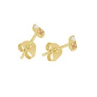 Citrine Earrings Minimalist Women Jewelry 925 Sterling Silver Fashion Jewelry 18k Gold Plated Citrine Birthstone Earrings