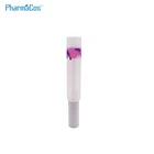 Wand Plastic Plastic Beauty Lip Gloss Tube With Wand Plastic Lip Packaging Soft Tube With Brush Wand
