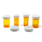 Plastic Vial Medicinal Vial Hot Sale Medicine Pill Reversible Cap Dual Purpose Plastic Vial