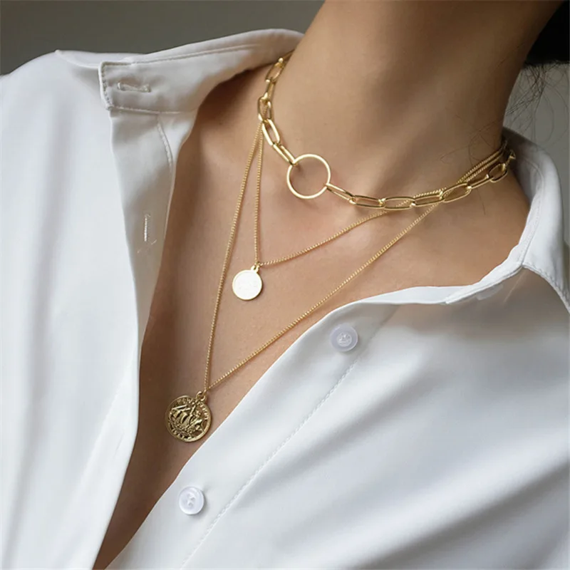 Gold Plated Necklace,Ladies Necklace 