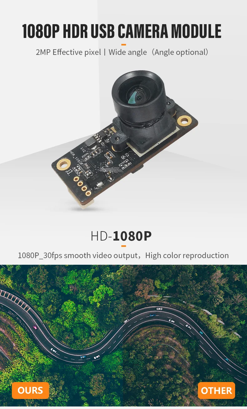 DGZX 1080P 30fps HDR Wide Dynamic Face Scanning Recognition HD Camera 40x17mm Small Structure Usb Module PS5268插图 DGZX 1080P 30fps HDR Wide Dynamic Face Scanning Recognition HD Camera 40x17mm Small Structure Usb Module PS5268插图