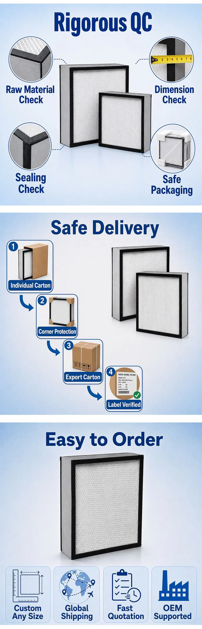 Efficiency Pleated Air Filter, HEPA, HVAC - detail 8