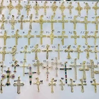 Pendant Diamond Electroplating 18k Cross Pendant Necklaces Diamond Cross Pendant Jewelry