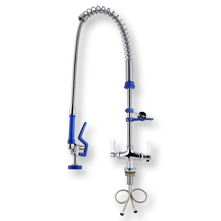 Industrial Commercial Kitchen Faucets Taps for Commercial Restaurant Dishwasher Faucet Wall Mounted Pre-rinse Sink Faucet details