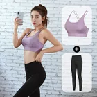Sports Wear 2021 Zipper Sports Tight Long Sleeve Suit Fitness Yoga Wear Seamless Work Out Set For Women