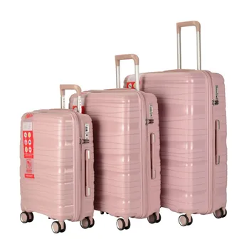 Factory Top Selling 3PCS Unisex Carry-On Luggage Sets PP 4 Wheels Travel Suitcase Manufacturer