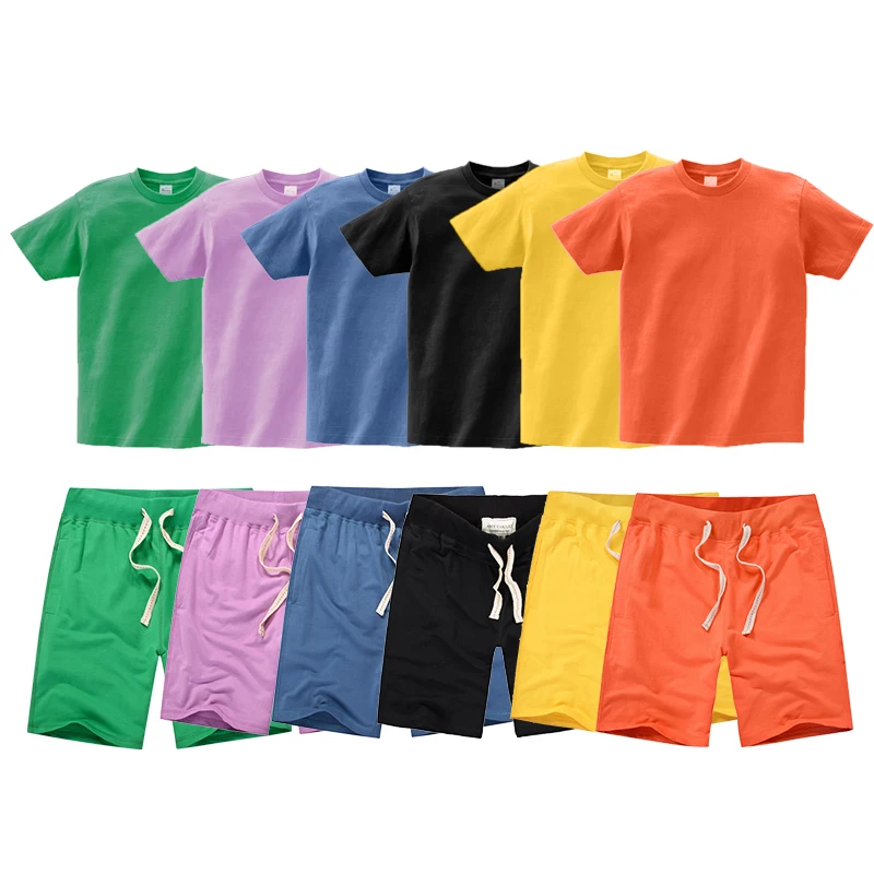 Wholesale Custom Logo Made Blank Men Shorts Set Streetwear Unisex T Shirt  And Shorts Two Piece Set - Buy Men T Shirt And Shorts,100% Cotton T Shirt  Set,Custom Logo T Shirt And
