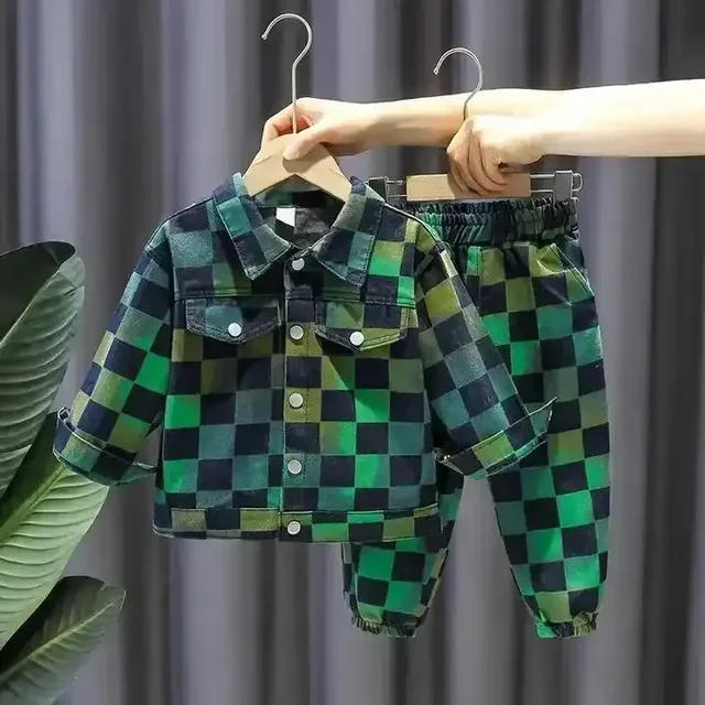 Spring Autumn Long Sleeve Fleece Street Style Hip Hop Fashion Boy Baby Girl Kid Child Sweat Shirts Jogger Suit