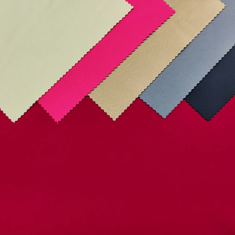 New Fashion Solid Knitted Stretch Rayon Nylon Material Ponte Punte Roma Fabric for Garment manufacture