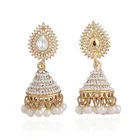 Vintage Jhumka Earrings Bali Jhumka Jhumki Bollywood Style Kundan And Polki Drop Vintage Dangle Earrings
