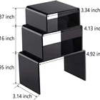 Acrylic Riser Display Shelf For Funko POP Figures Cupcakes Stand For Cabinet Countertops Clear