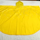 Yellow High Quality Raincoat High Quality Custom Yellow Raincoat Reusable Polyester Waterproof Rain Poncho
